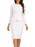 Allegra K Women's Elegant Office Sheath Dress