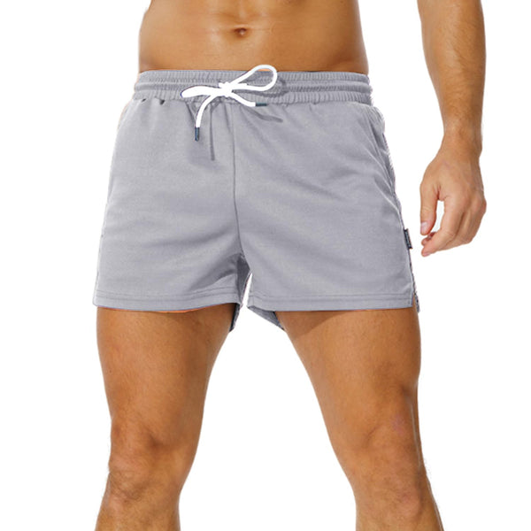 Waghaw Mens Mesh 3 Inch Running Shorts GreyL