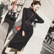 Chic Knit Sweater Dress