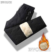 Men Plush Thick Fleece Sweat pant