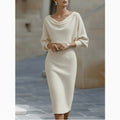 Elevate Your Style with Our Women’s Batwing Sleeve Midi Dress