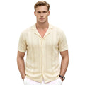 Breathable Casual Cardigan Polo Shirt For Men