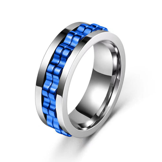 Titanium Steel Fidget Gear Ring