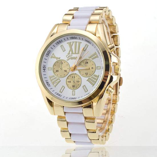 Luxury Geneva Steel Watch