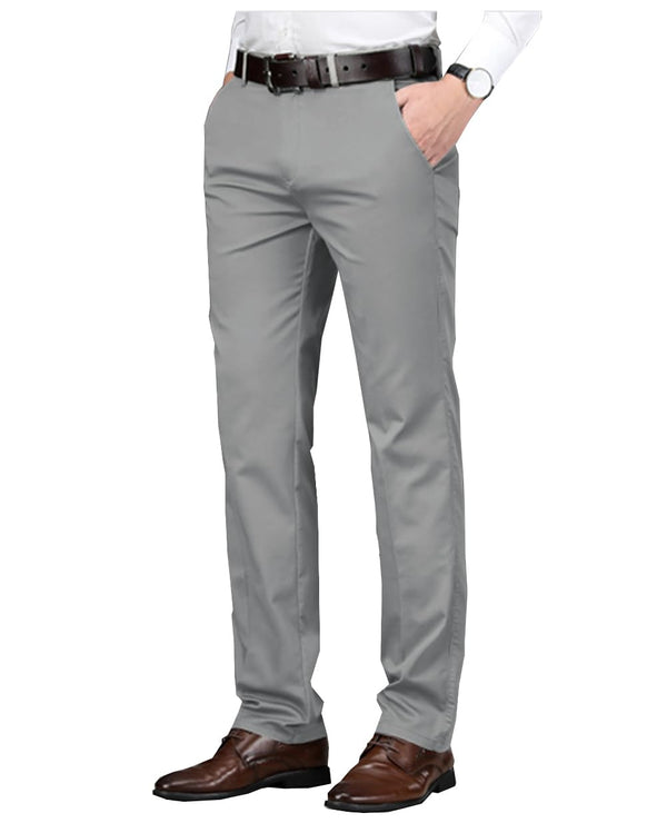 Men's Classic Slim Dress Pants - Silver Grey