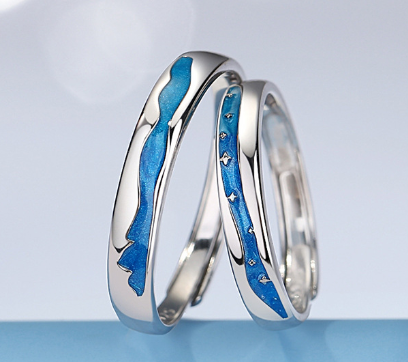 Modern Style Silver Rings