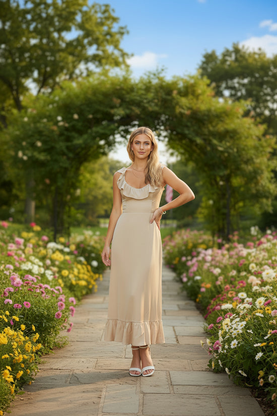 Lace Up Summer Dress for Women