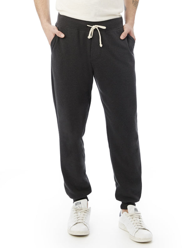 EcoSoft Men's Fleece Joggers - Black Large