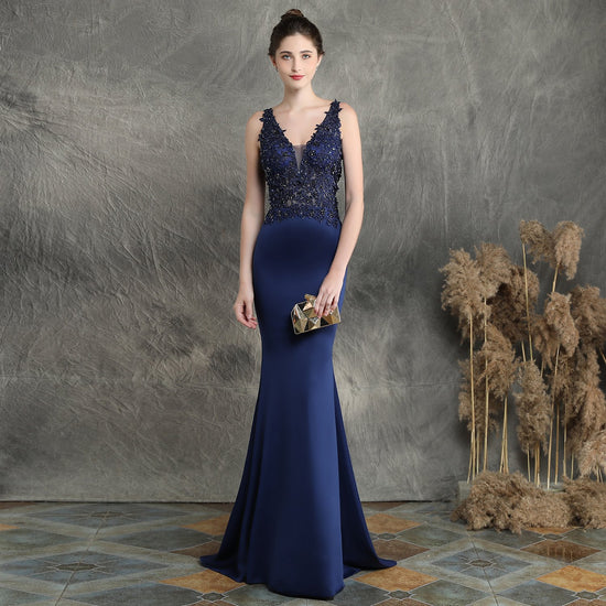Elegant Beaded Bridal Toast Gown