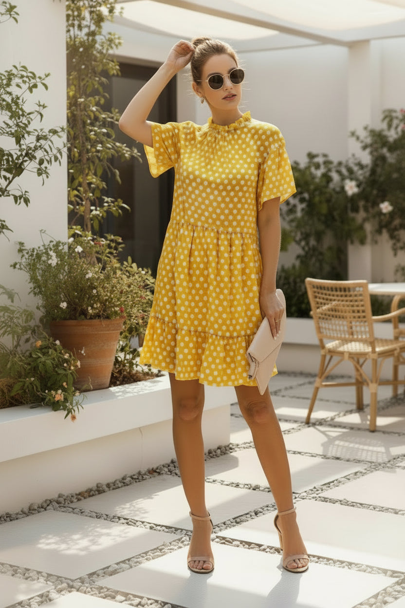 Sunny Polka Dot Day Dress