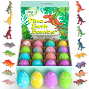 16-Piece Dinosaur Bath Bomb Kit with Toy Surprises
