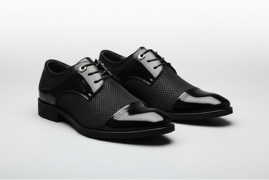 Shiny Pointed Dress Shoes for Men