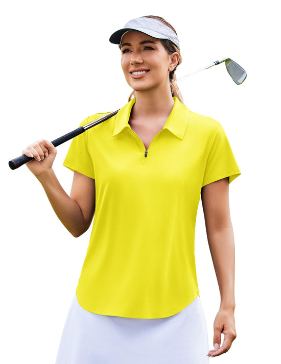UVPro Women's Quick Dry Golf Shirt Yellow