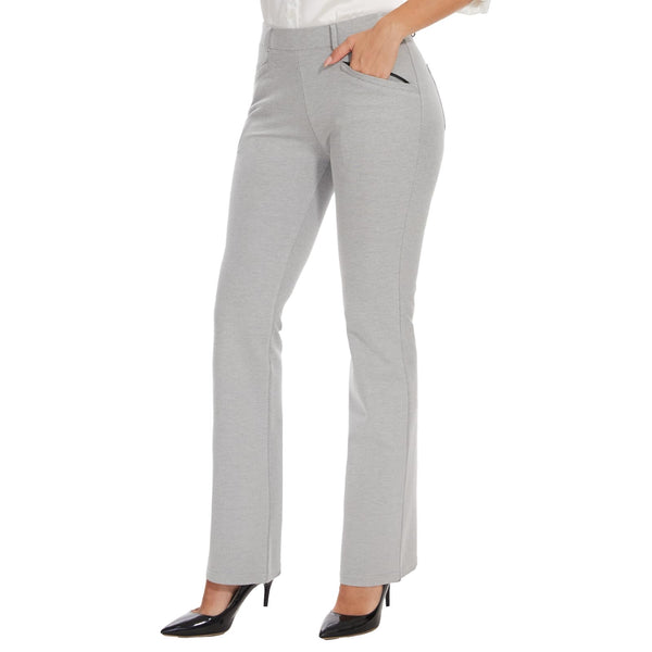 Women's Stretch Bootcut Dress Pants with Pockets