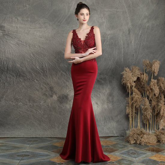 Elegant Beaded Bridal Toast Gown