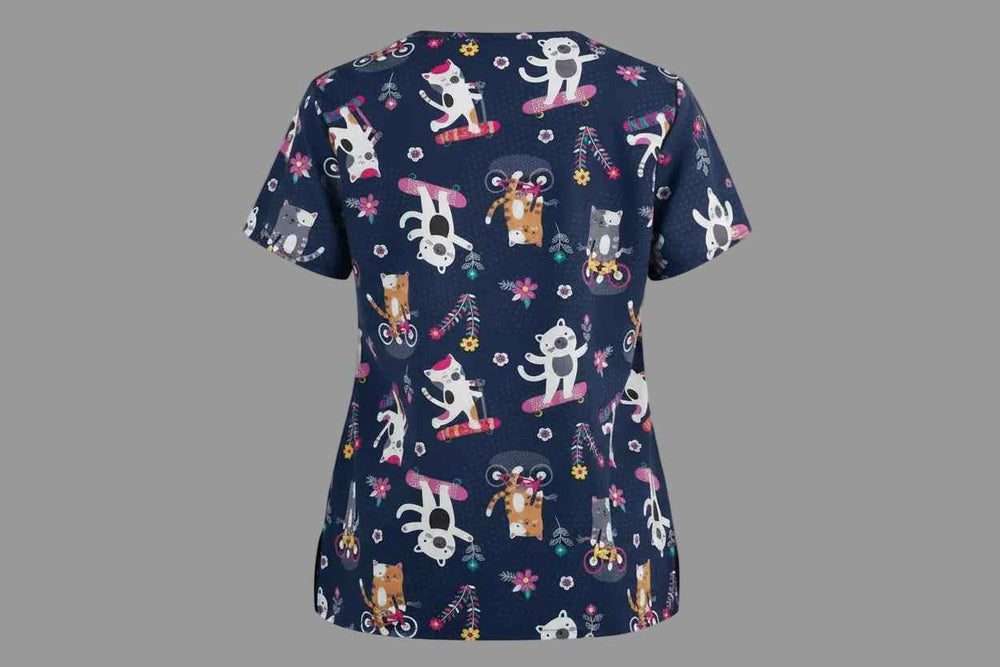 Chic Women’s Stretch Scrub Tops