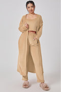 3-Piece Cozy Pajama Set for Women – Warm Loungewear
