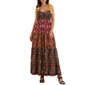 Casual Boho Sleeveless Maxi Dress - Summer Flowy & Tie-Up