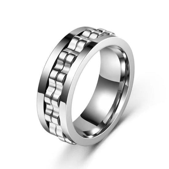 Titanium Steel Fidget Gear Ring