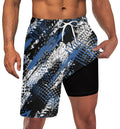 Men's 9" Graffiti Board Shorts with Compression Liner
