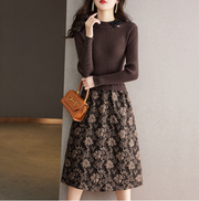 Chic Tie-Waist Knit Dress