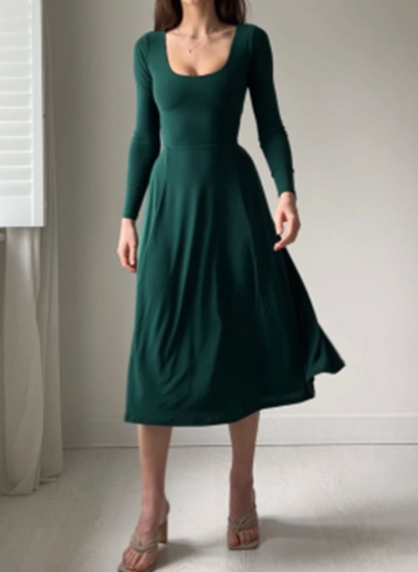 women’s elegant long sleeve dress – Formal Style