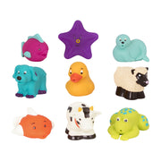 Battat Animal Bath Squirters - 9pc Set