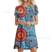 Printed Pocket Dress for Women
