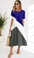 Royal Blue Off-Shoulder Maxi Dress