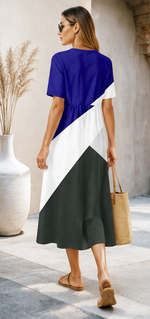 Royal Blue Off-Shoulder Maxi Dress