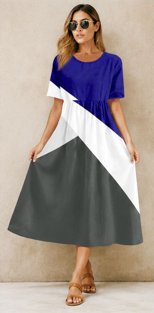Royal Blue Off-Shoulder Maxi Dress
